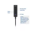 ACT AC9360 Audiokarte USB 3,5 mm Kopfhöreranschluss 4 Tasten