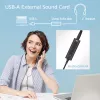 ACT AC9360 Audiokarte USB 3,5 mm Kopfhöreranschluss 4 Tasten