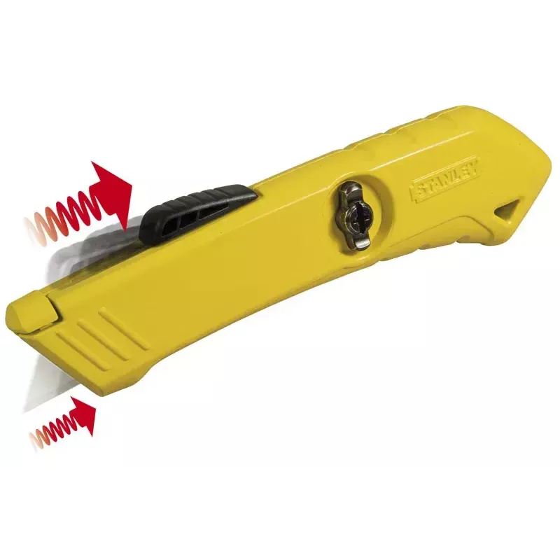 Cuttermesser Stanley STHT0-10193 Schwarz Edelstahl Gelb Rasierklinge 22 mm Breite 165 mm Länge