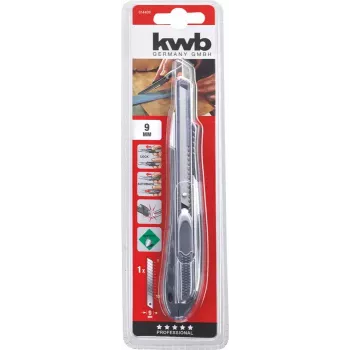 KWB 014409 Utility-Messer Schwarz Abbrechklinge 9 mm