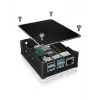 ICY BOX IB-RP110 Gehäuse Schwarz