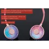 Unold Nackenventilator Breezy Pink, Pink, 2 Lüfter, 8 h, Nackenventilator, Weiß, 1 Stück