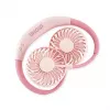 Unold Nackenventilator Breezy Pink, Pink, 2 Lüfter, 8 h, Nackenventilator, Weiß, 1 Stück