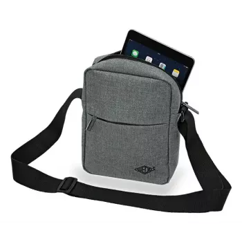 Umhängetasche WEDO 59 350512 — Polyester grau Unisex Schulter-/Handtasche, Reißverschluss