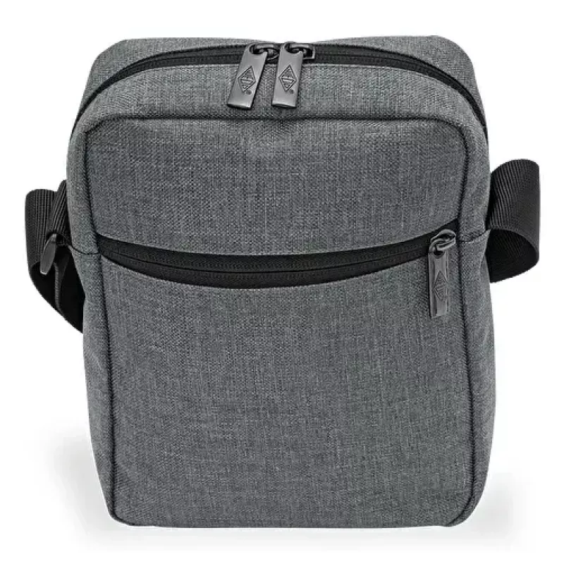 Umhängetasche WEDO 59 350512 — Polyester grau Unisex Schulter-/Handtasche, Reißverschluss