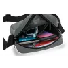 Umhängetasche WEDO 59 350512 — Polyester grau Unisex Schulter-/Handtasche, Reißverschluss