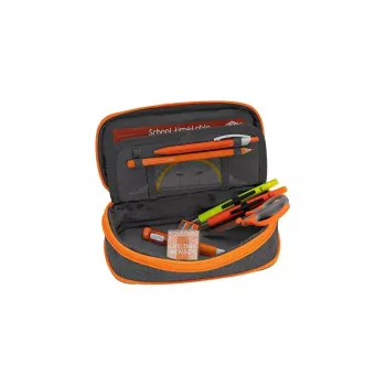 Weiches Federmäppchen WEDO Neon Stretch Grau Orange