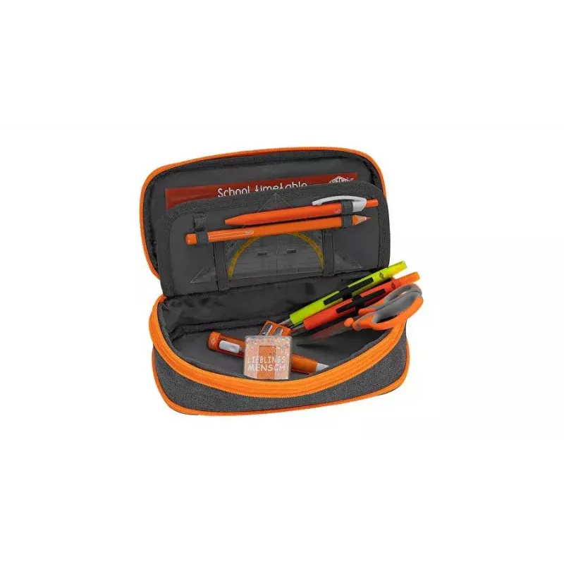 Weiches Federmäppchen WEDO Neon Stretch Grau Orange