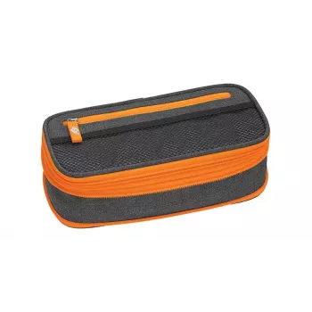Weiches Federmäppchen WEDO Neon Stretch Grau Orange