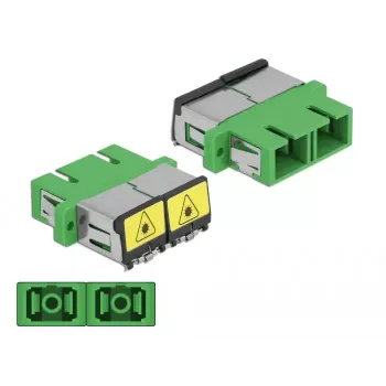 Glasfaser-Koppler DeLOCK 86892 SC Duplex Buchse auf SC Duplex Buchse, Grün
