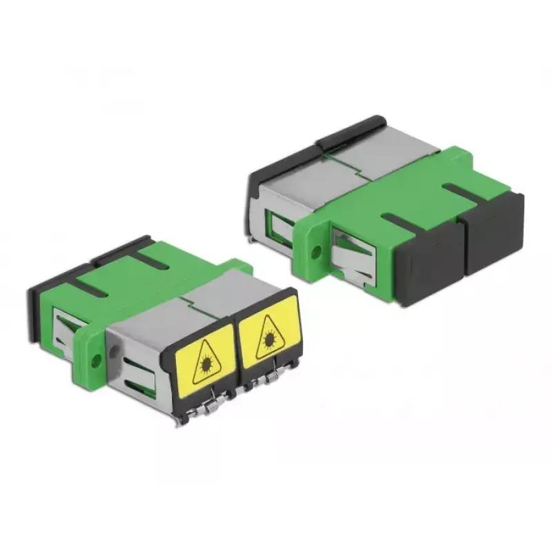 Glasfaser-Koppler DeLOCK 86892 SC Duplex Buchse auf SC Duplex Buchse, Grün
