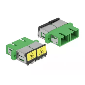 Glasfaser-Koppler DeLOCK 86892 SC Duplex Buchse auf SC Duplex Buchse, Grün