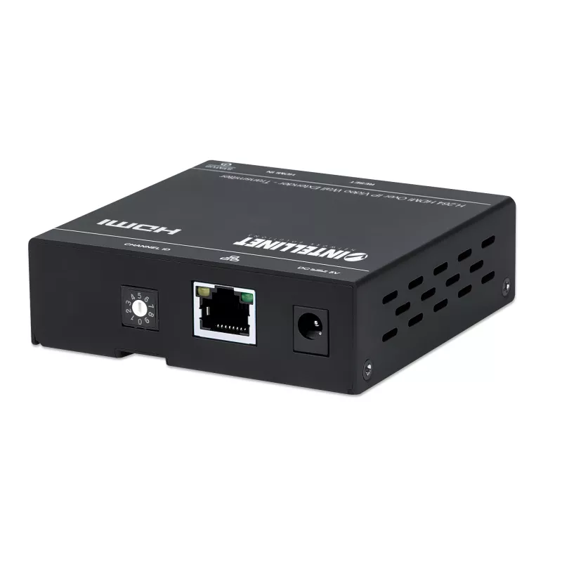Intellinet H.264 HDMI Over IP Video Wall Extender - Transmitter Verteilt ein H.264-komprimiertes 1080p-HDMI-Signal über ein Netzwerk bis zu 500 m; Videowand, Unicast- und Multicast-Streaming; montierbar, schwarz