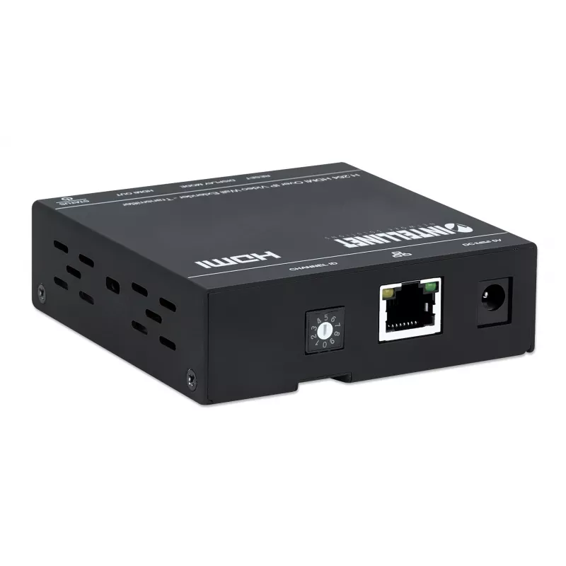 Intellinet H.264 HDMI Over IP Video Wall Extender - Transmitter Verteilt ein H.264-komprimiertes 1080p-HDMI-Signal über ein Netzwerk bis zu 500 m; Videowand, Unicast- und Multicast-Streaming; montierbar, schwarz