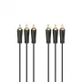 Hama 00205150 Audiokabel 1,5 m 3 x RCA Schwarz