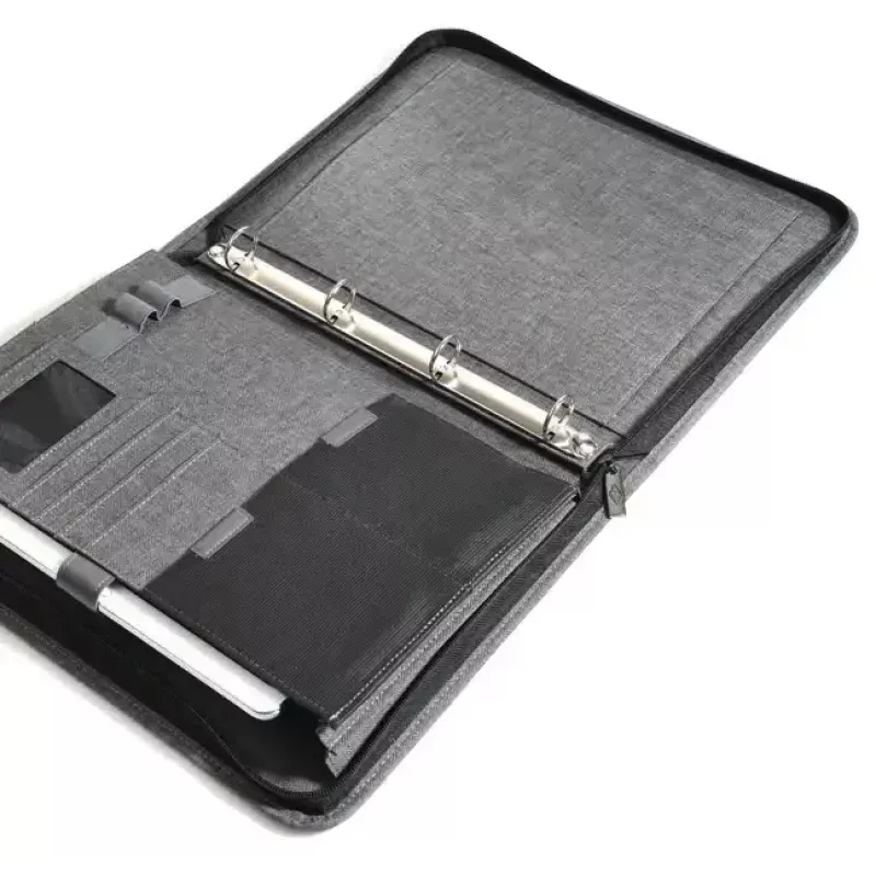 Personalorganizer WEDO 58 354412 A4 grau Polyester mit 4-Ring-Mechanik