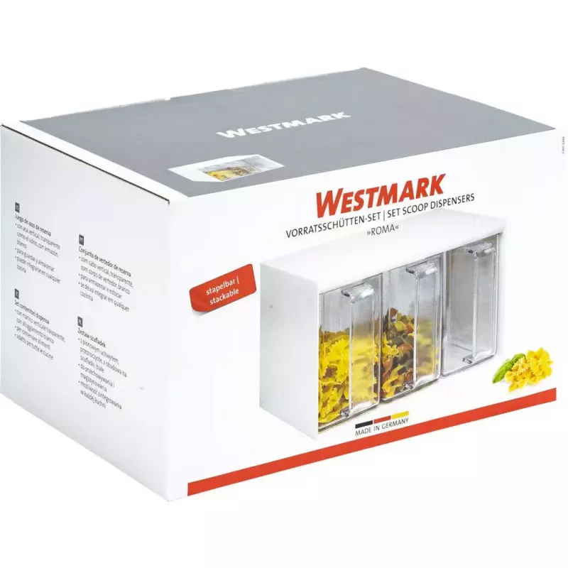 Spender Westmark Roma Rechteckig 3 L Transparent Weiß