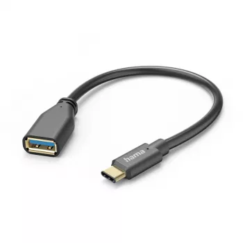Hama 00125105 USB-Kabel USB 3.2 Gen 1 (3.1 Gen 1) 0,15 m USB A USB C Schwarz