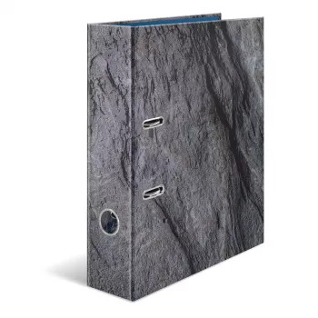 HERMA Stone Ringbuch A4 Grau Q-Ring Aufbewahrung 285x70x315mm