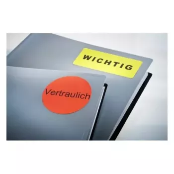 Selbstklebeetikett Avery L6005-25 Abgerundetes Rechteck Wiederablösbar Rot
