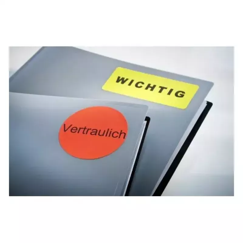 Selbstklebeetikett Avery L6005-25 Abgerundetes Rechteck Wiederablösbar Rot