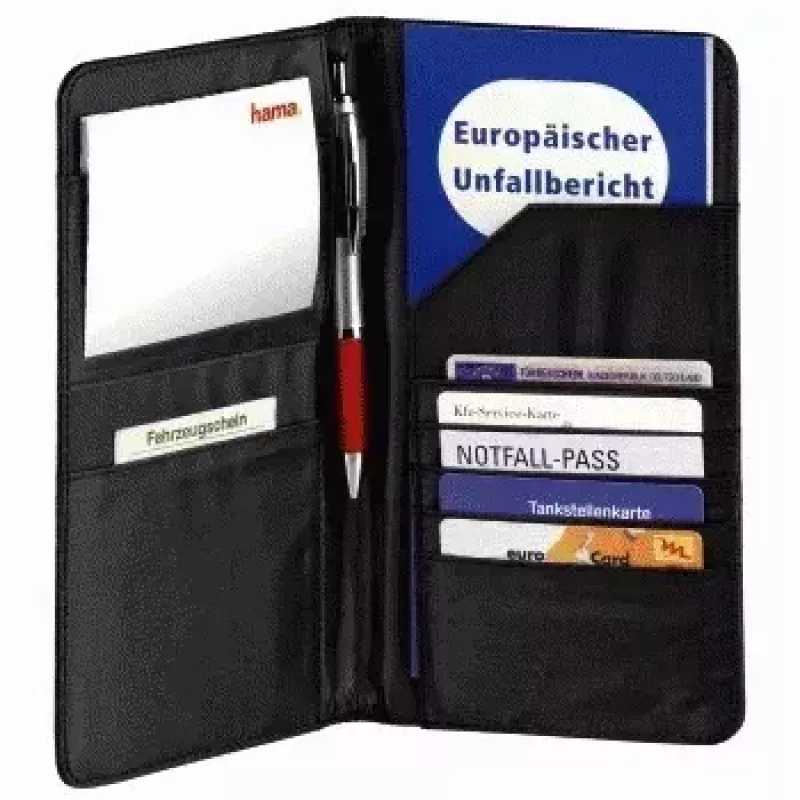 Hama 00083970 Geldbörse/Kartenetui/Reisedokumentenhalter Schwarz Polyester