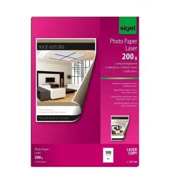 Fotopapier glänzend Sigel LP144 A4 200g/m²