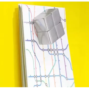 Kühlschrankmagnet Sigel C10 Aluminium Silber 1 Stück
