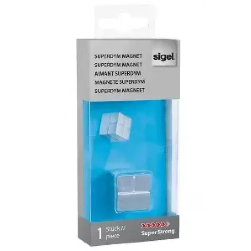 Kühlschrankmagnet Sigel C20 Aluminium Silber