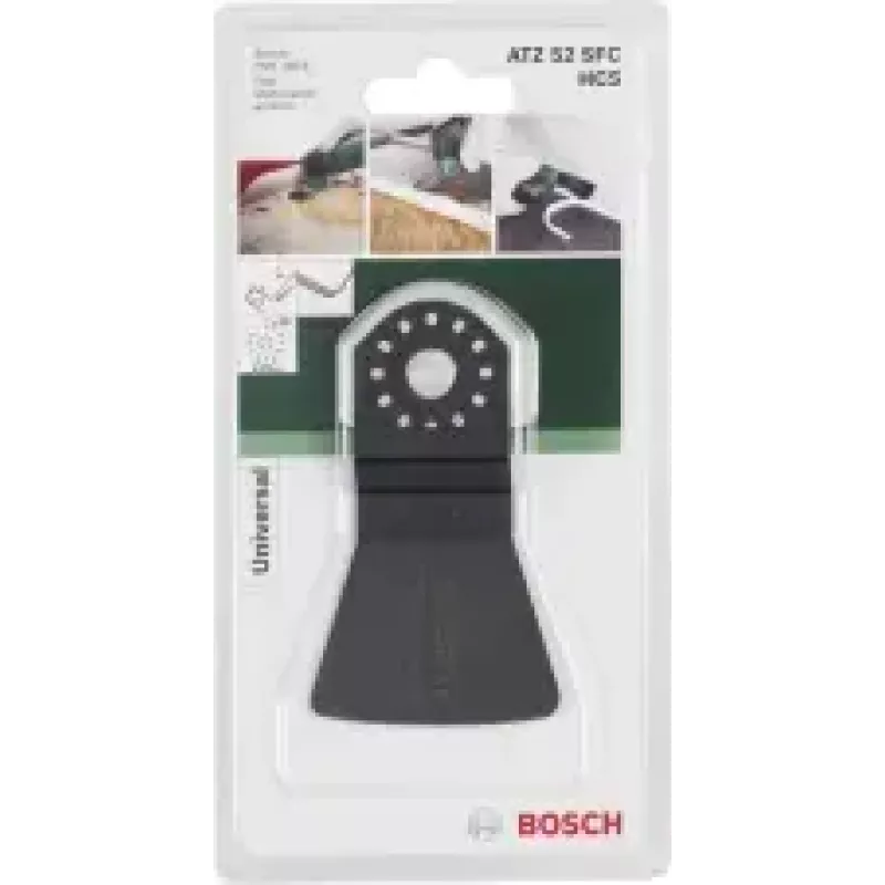 Schaber Bosch HCS ATZ 52 SFC — Schaberklinge für Kitt und weiches Fugenmaterial, 45 mm Länge, 52 mm Breite, 1 Stück
