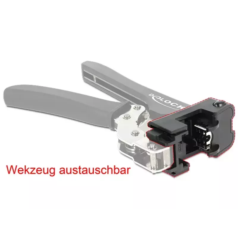 Kabelcrimpzange DeLOCK 86211 Schwarz
