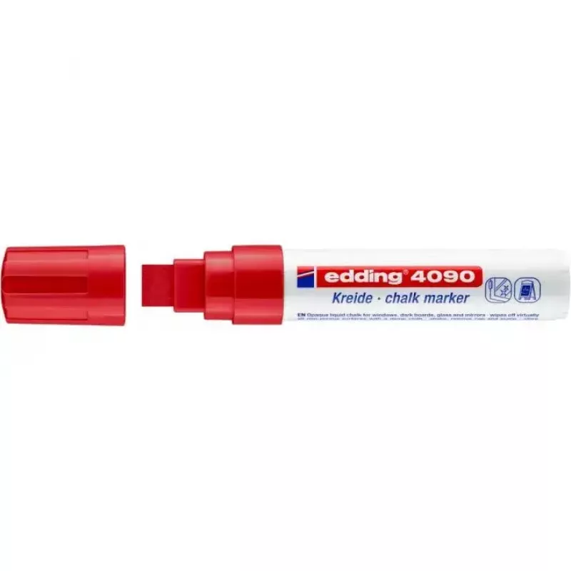 Kreidemarker Edding 4090 Meißelspitze Rot