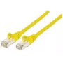 Intellinet Netzwerk-Patchkabel, Cat6, 2 m, Gelb, Kupfer, S/FTP, LSOH/LSZH, PVC, RJ45, vergoldete Kontakte, rastnasenschutz, Knickschutz, lebenslange Garantie