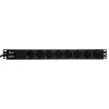 Stromverteilereinheit Eurolite 30240215 8 AC-Ausgänge 1U Schwarz