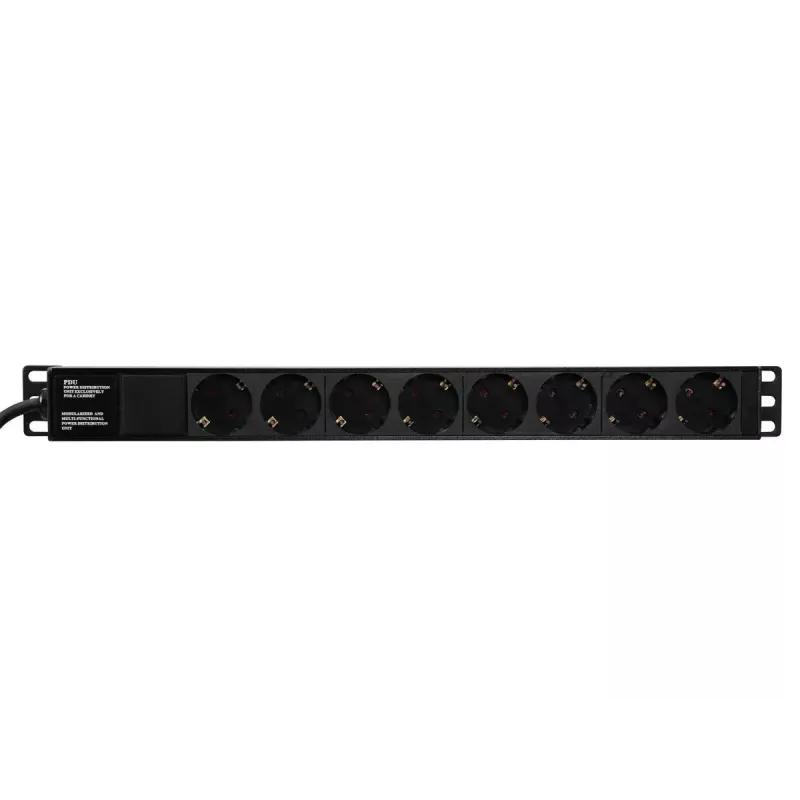 Stromverteilereinheit Eurolite 30240215 8 AC-Ausgänge 1U Schwarz