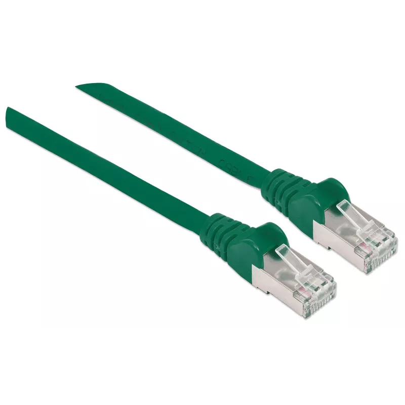 Intellinet Netzwerk-Patchkabel, Cat6, 0,5 m, Grün, Kupfer, S/FTP, LSOH/LSZH, PVC, RJ45, vergoldete Kontakte, Snagless, Booted, lebenslange Garantie