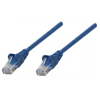 Intellinet Netzwerk-Patchkabel, Cat6A, 0,25 m, Blau, Kupfer, S/FTP, LSOH/LSZH, PVC, RJ45, vergoldete Kontakte, rastnasenfrei, mit Tülle, lebenslange Garantie