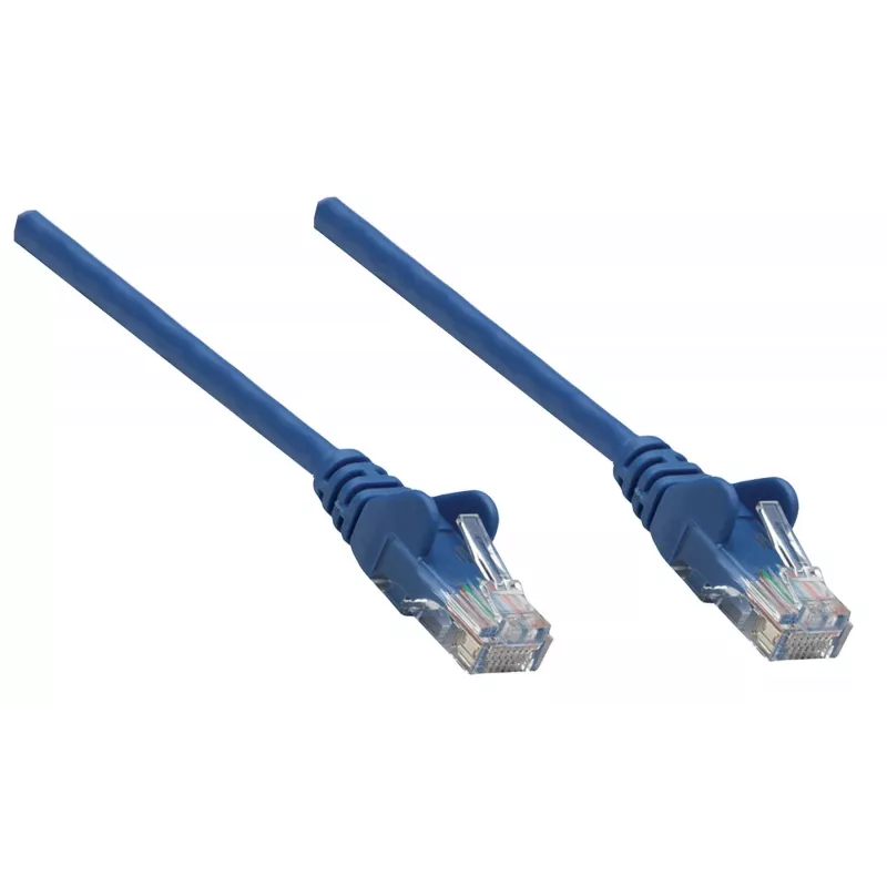 Intellinet Netzwerk-Patchkabel, Cat6A, 0,25 m, Blau, Kupfer, S/FTP, LSOH/LSZH, PVC, RJ45, vergoldete Kontakte, rastnasenfrei, mit Tülle, lebenslange Garantie