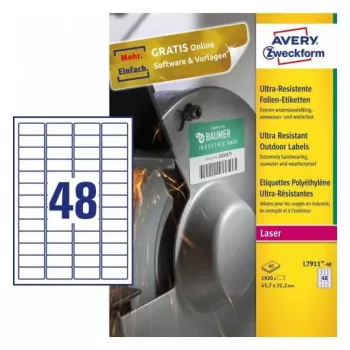 Selbstklebendes Druckeretikett Avery L7911-40