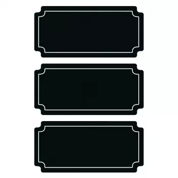 Selbstklebeetikett HERMA 15413 Permanent Schwarz 6 Stück