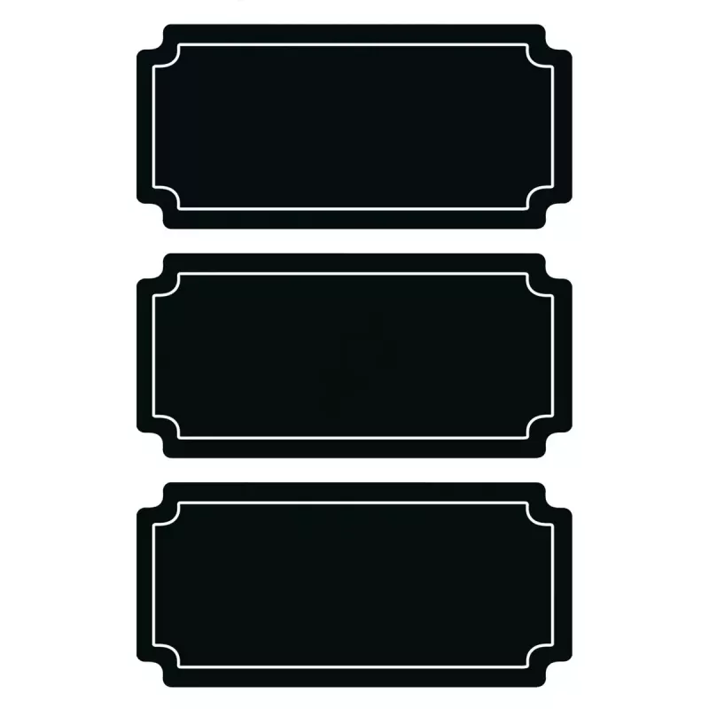 Selbstklebeetikett HERMA 15413 Permanent Schwarz 6 Stück