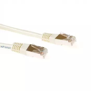 ACT Ivory 2 Meter F/UTP CAT5E Patchkabel mit RJ45-Steckern