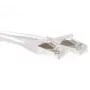 ACT Weiß 0,5 Meter SFTP CAT6A Patchkabel rastnasenfrei mit RJ45-Steckern