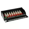 Aufputz-geschirmte 8-Port CAT6A Box ACT FA7001, schwarz, 173×109×44 mm, 110/Krone LSA-Auflegeleiste
