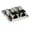 Aufputz-geschirmte Anschlussdose ACT FA7004, 2-Port CAT6A