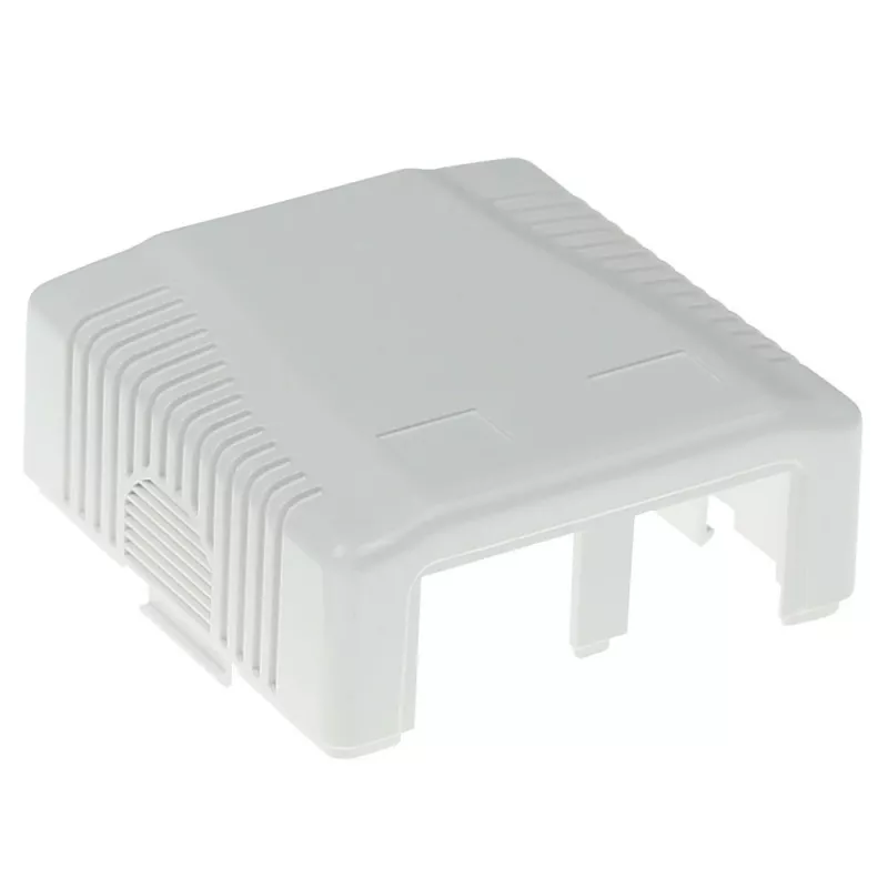 Aufputz-geschirmte Anschlussdose ACT FA7004, 2-Port CAT6A