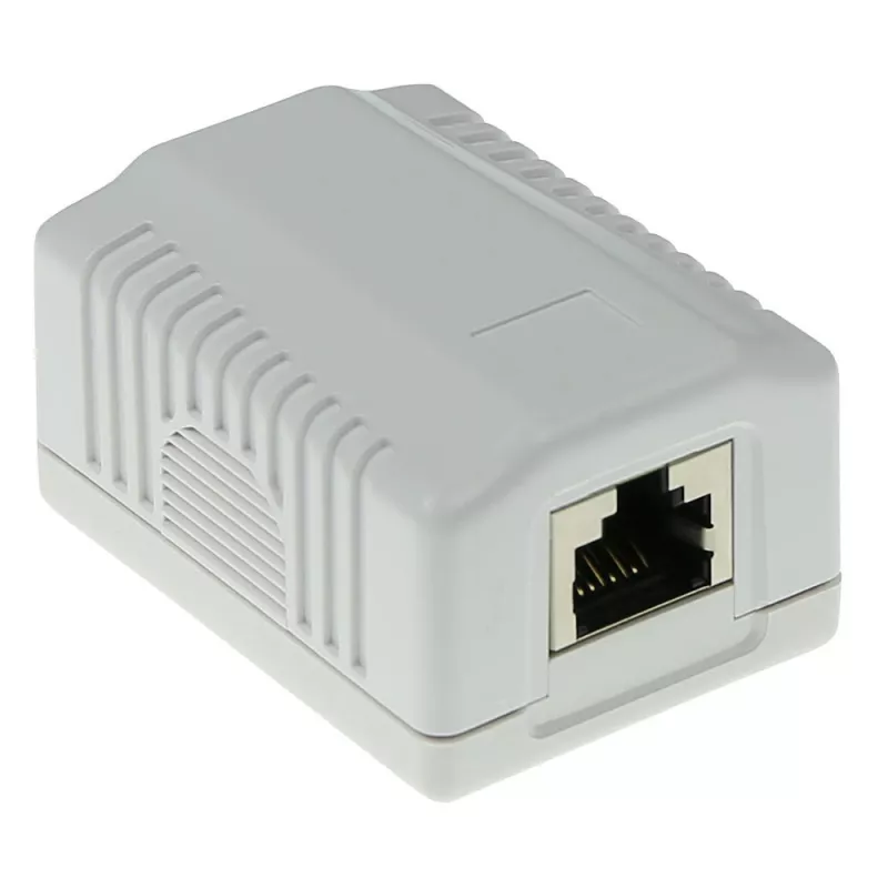 Aufputz-Abschirmgehäuse ACT FA7005 — 1-Port, Cat6A
