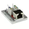 Aufputz-Abschirmgehäuse ACT FA7005 — 1-Port, Cat6A