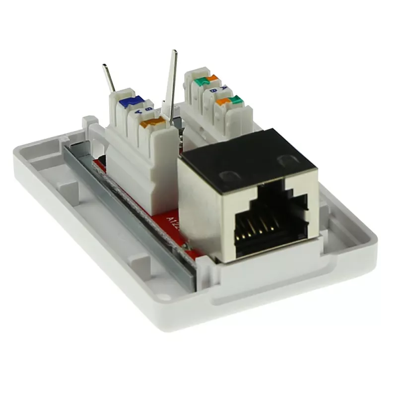 Aufputz-Abschirmgehäuse ACT FA7005 — 1-Port, Cat6A