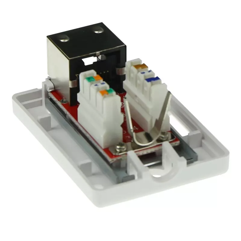 Aufputz-Abschirmgehäuse ACT FA7005 — 1-Port, Cat6A